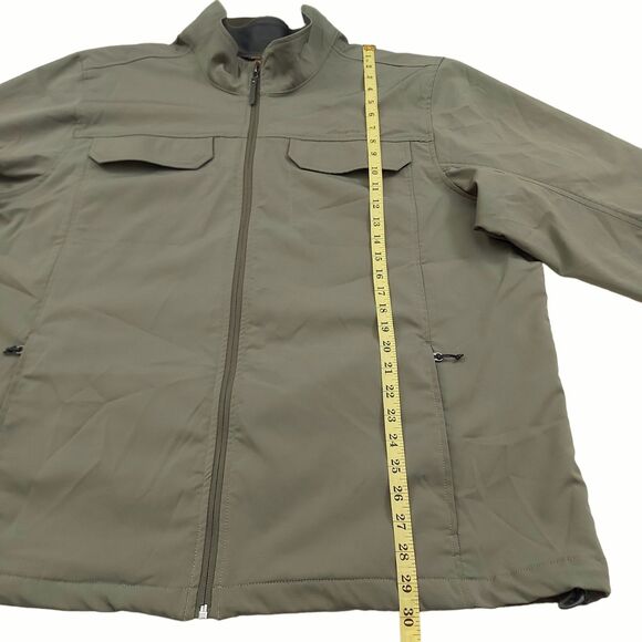 Eddie Bauer Travex Jacket Mens 2XL Green Softshell Full Zip Hiking Outdoor - Picture 9 of 13
